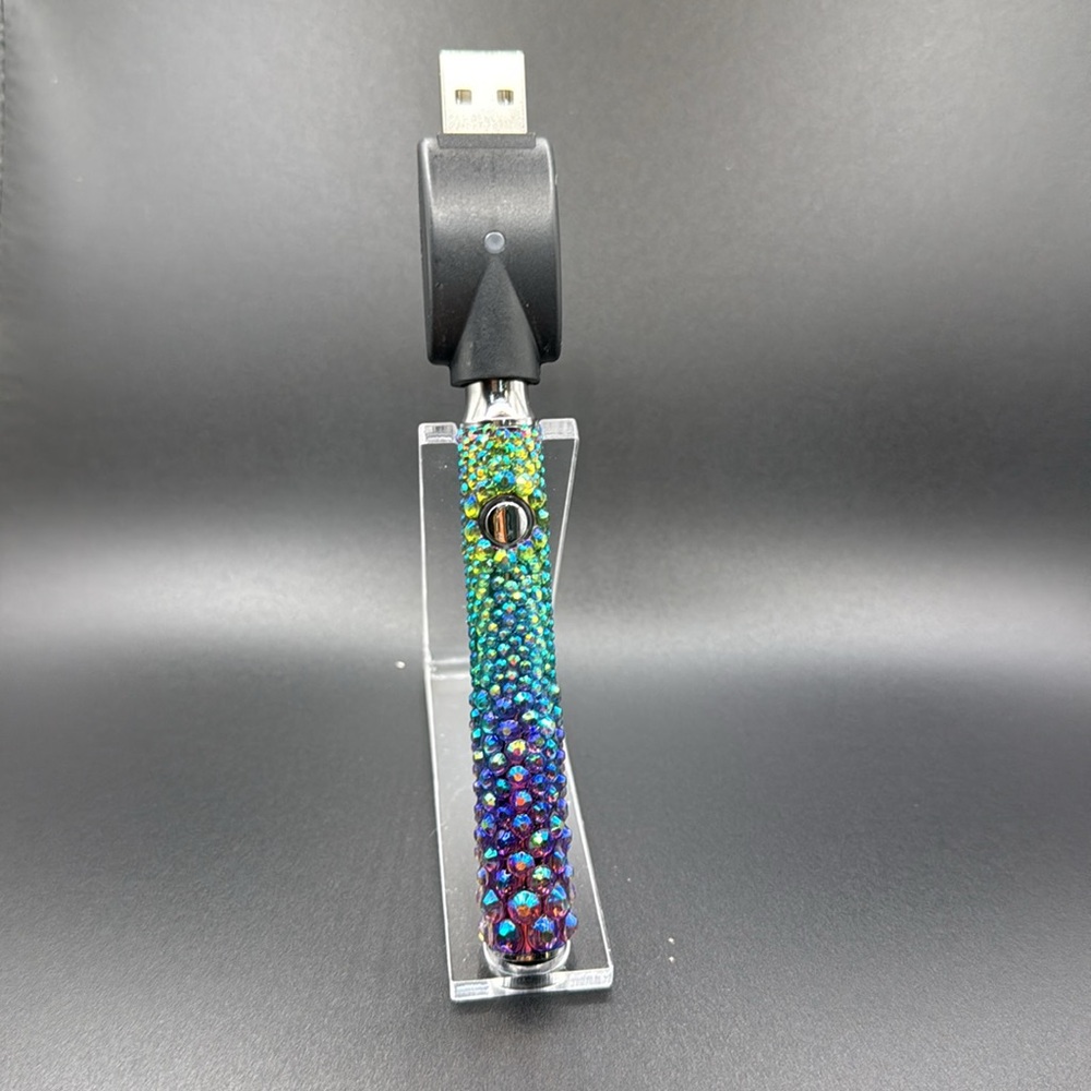 Colorful Rhinestone 510 Threaded Battery - Picture 5 of 7
